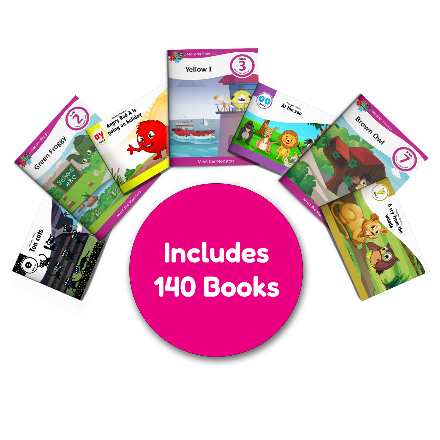 Fiction Books Full Set and Meet the Monsters