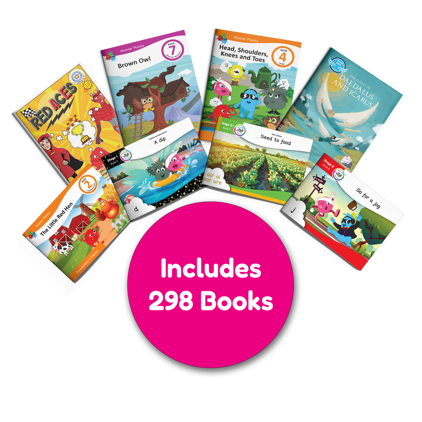 BOOK SERIES BUNDLE: Entire Monster Phonics Reading Scheme (Universal)