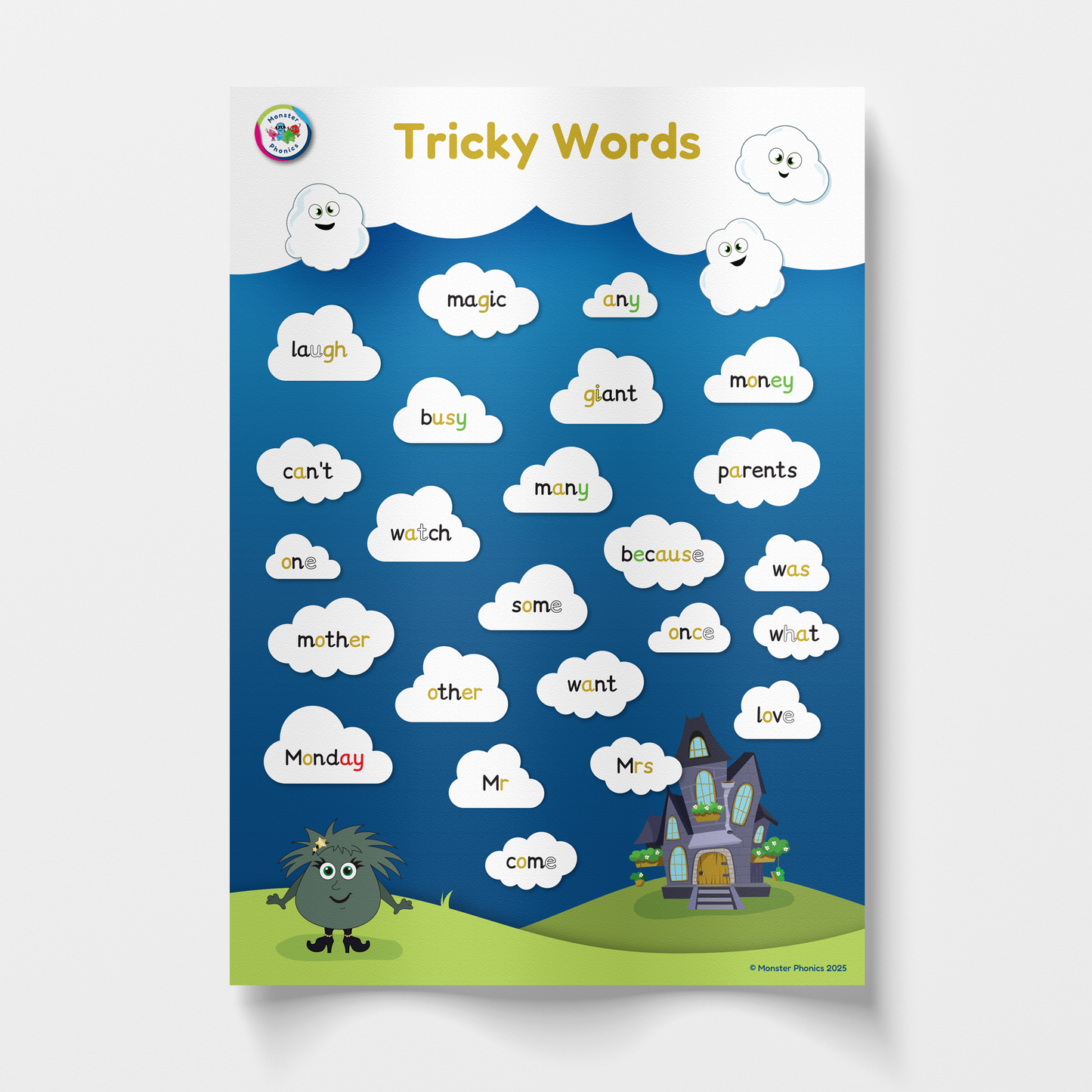 Tricky Words Poster A1 (Universal)