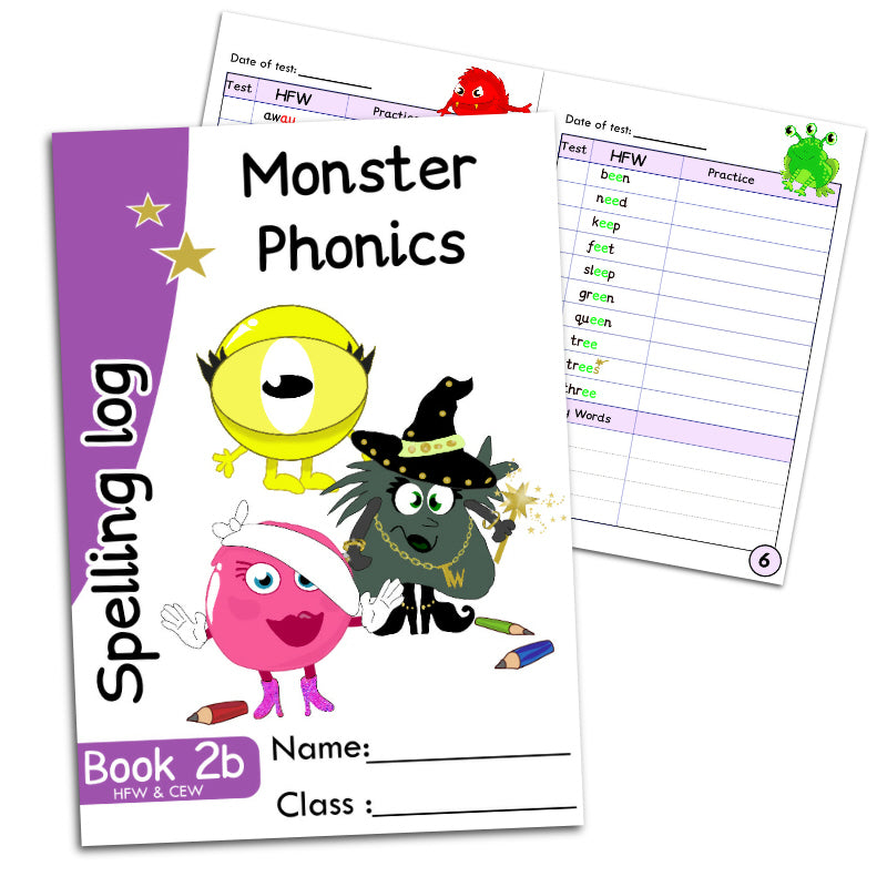 Spelling Log Book 2B – Set of 5 (Year 2)