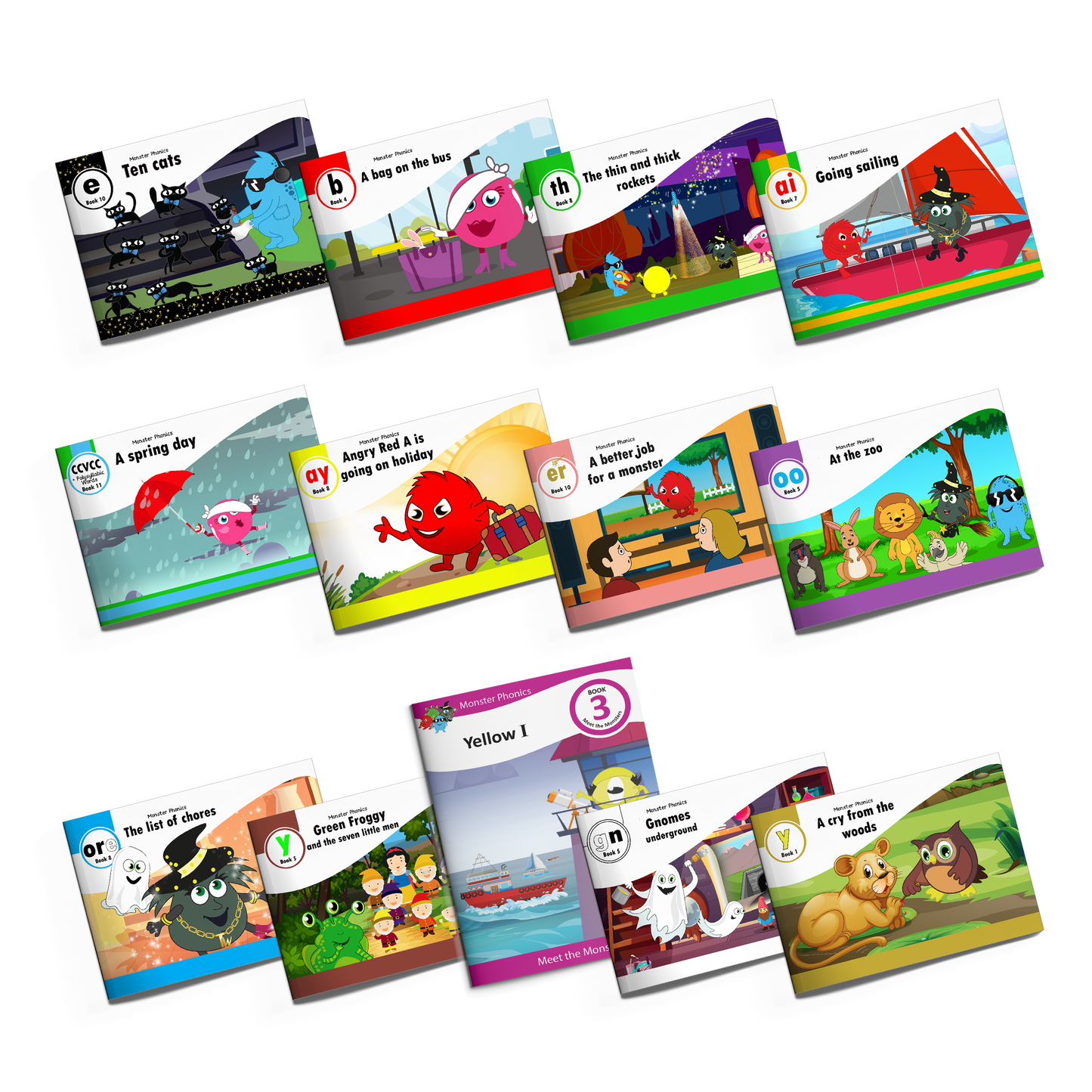 Fiction Books Full Set and Meet the Monsters