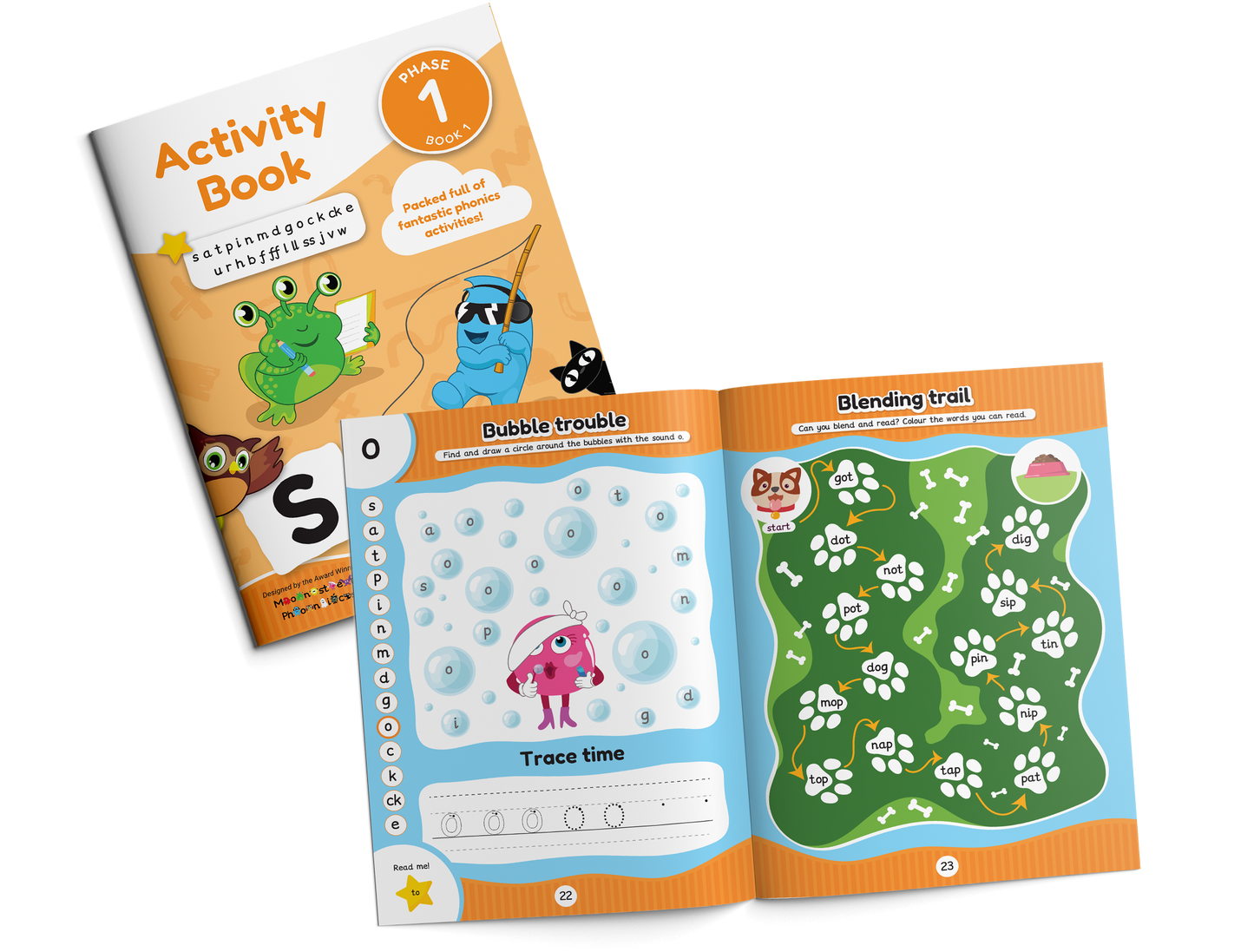 Activity Book Phase 1 Book 1 Set Of 10 Monster Phonics activity-book-phase-1-book-1-set-of-10-monster-phonics
