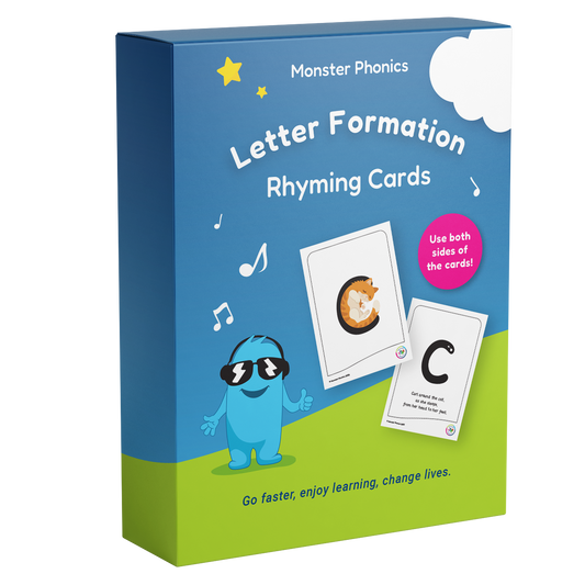 Letter Formation Rhyming Cards