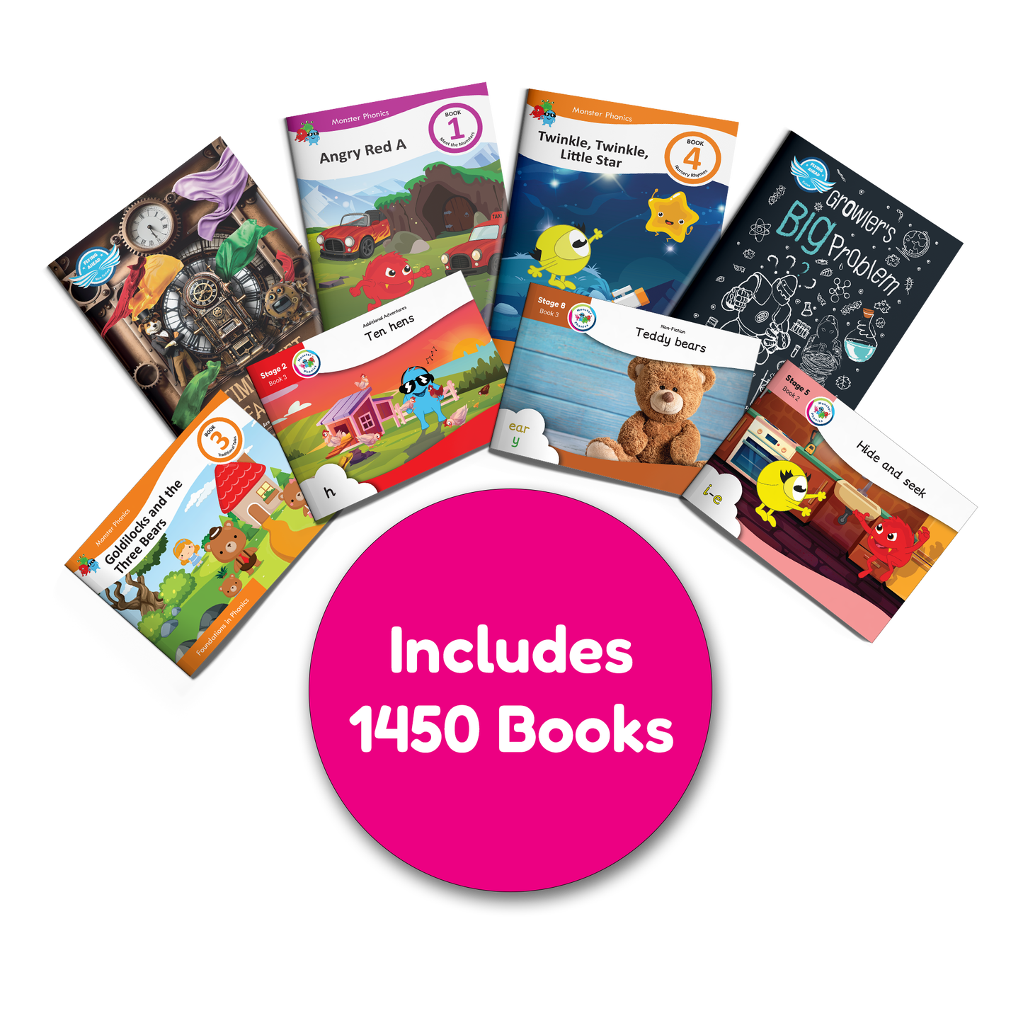 MEGA DEAL: 5 x Entire Monster Phonics Reading Scheme (Universal)
