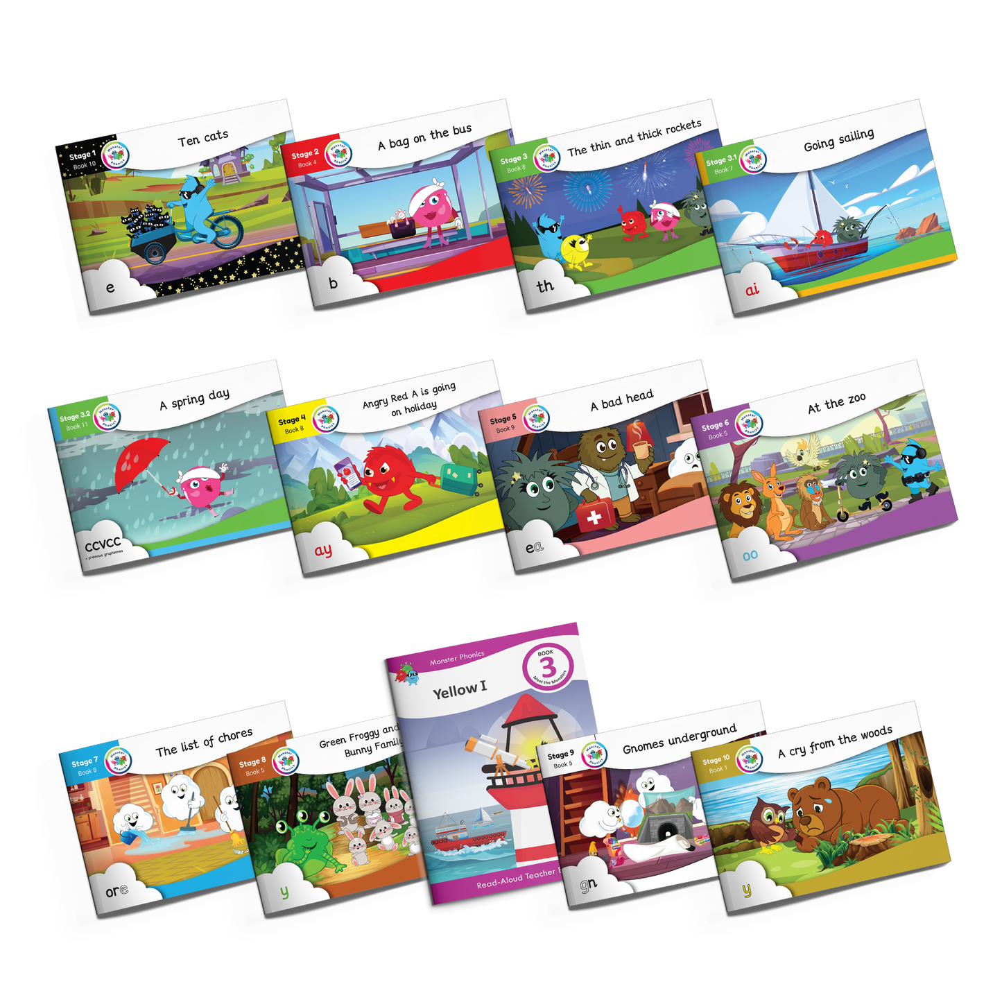 Fiction Books Full Set and Meet the Monsters (Universal)