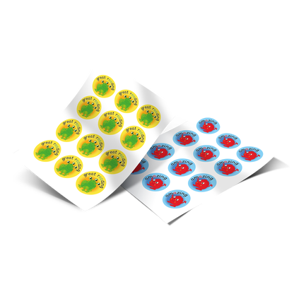 Set of 1200 Monsters Phonics Stickers