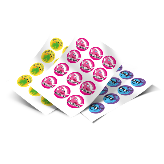 Set of 2400 Monsters Phonics Stickers