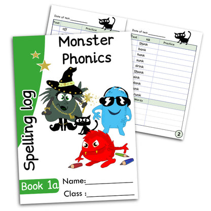 Spelling Log Books for Y1 and Y2