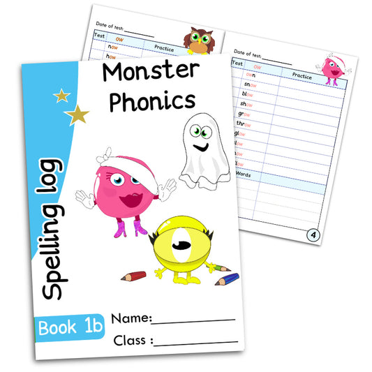 Spelling Log Book 1B – Set of 5 (Year 1)