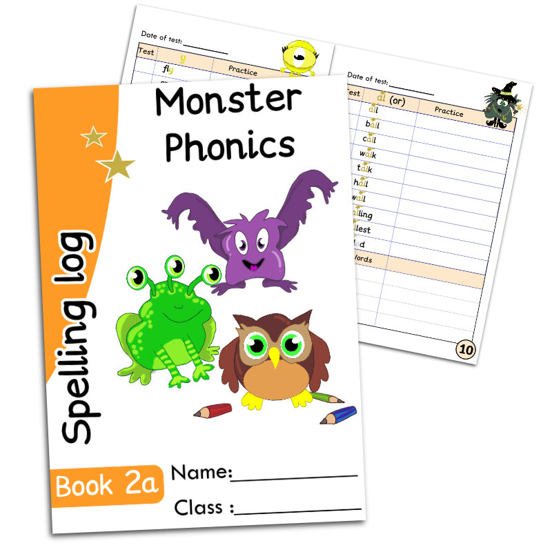 Spelling Log Book 2A – Set of 5 (Year 2)